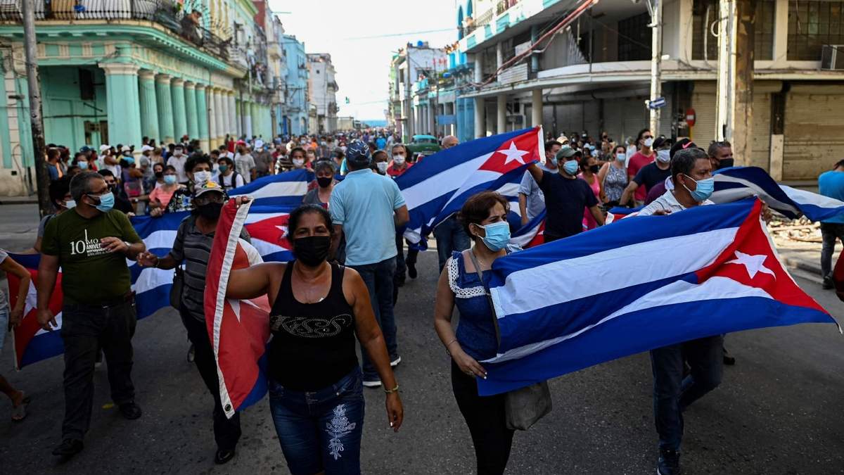Protestas en Cuba. Fuente: (Twitter)