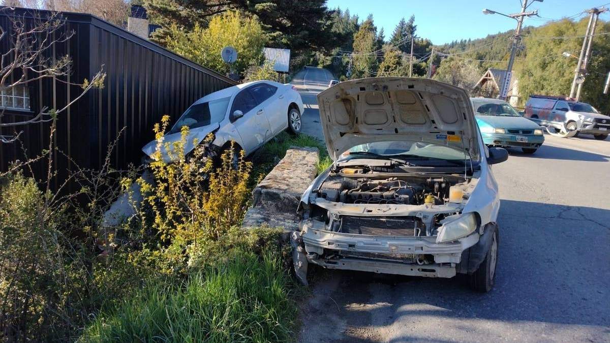 Choque en Bariloche. Fuente: (Twitter)