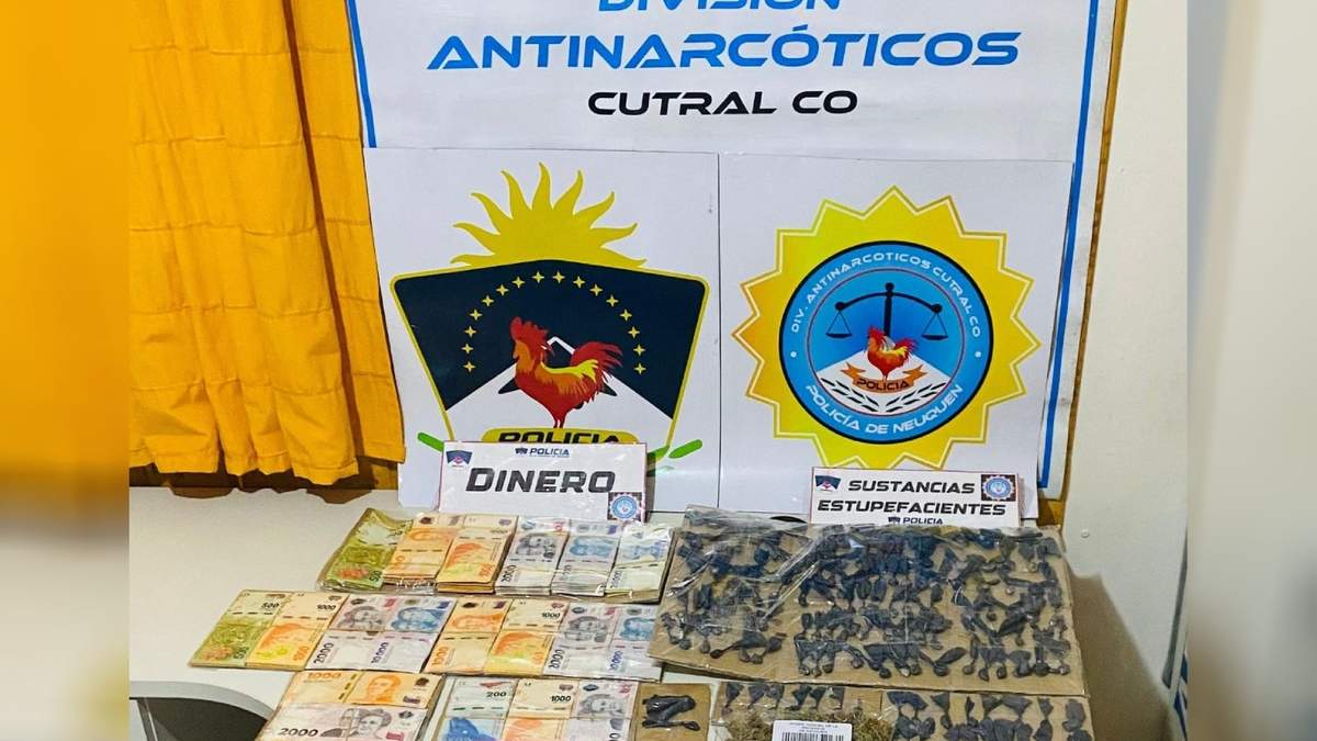 La división antinarcóticos debarató un kiosco narco. Fuente: (Policia del Neuquén)