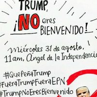 Convocan en redes a protestar contra la visita de Donald Trump