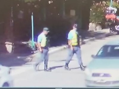 Condenaron al policía que golpeó sin motivos a motociclistas en Villa La Angostura