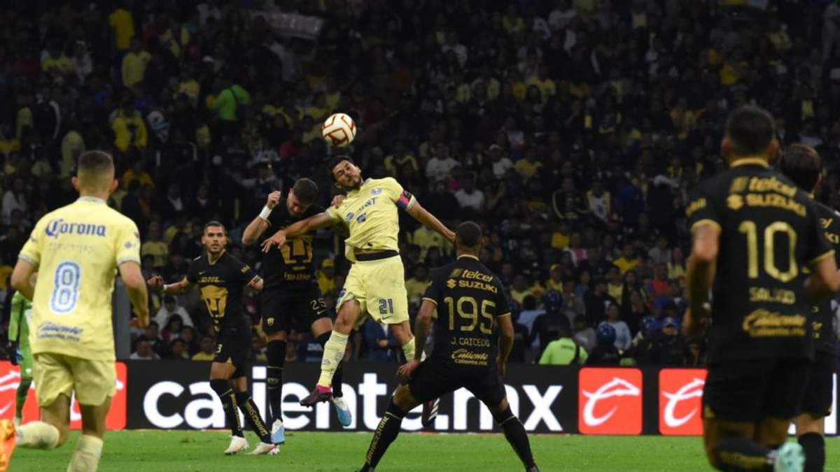 América y Pumas empatan a un gol en el Azteca
