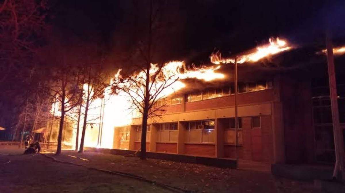 Ataque incendiario en la Universidad de Concepción