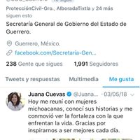 Gobierno de Guerrero difunde en sus redes sociales actos de proselitismo de la esposa de Meade