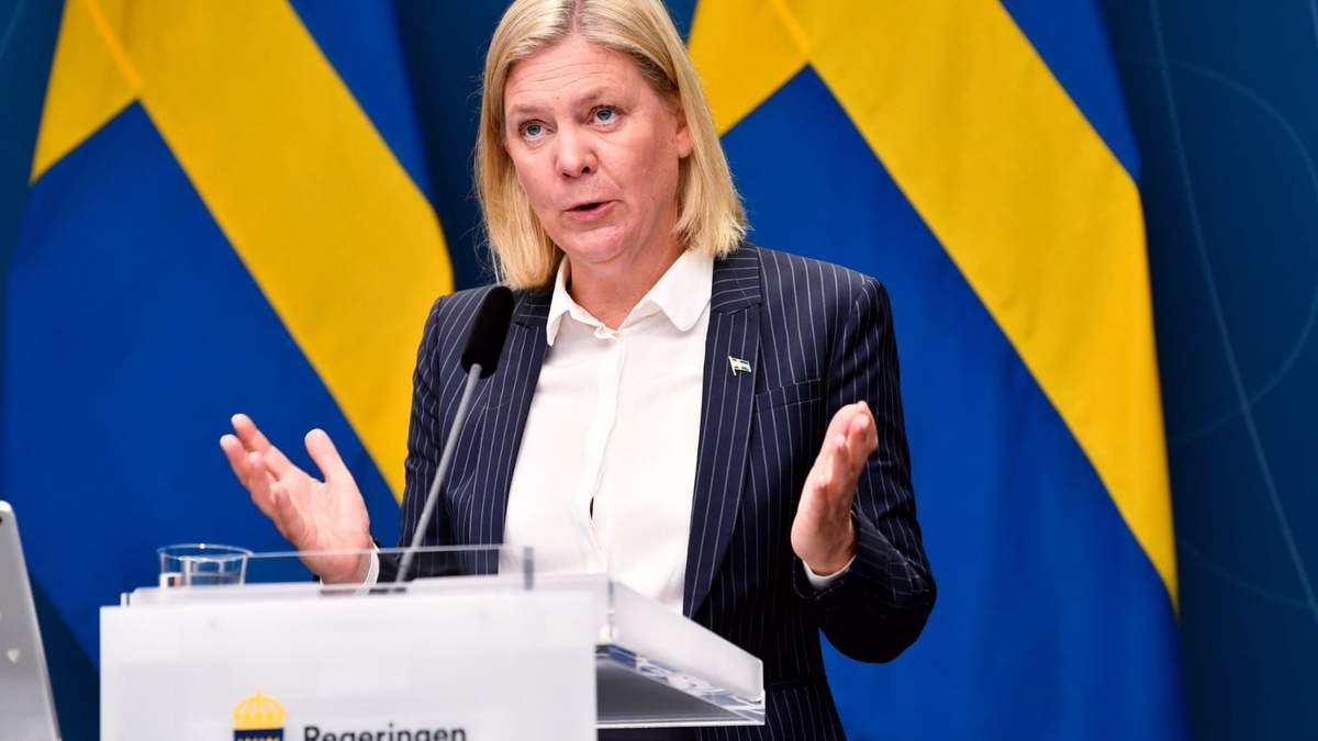 La primera ministra de Suecia