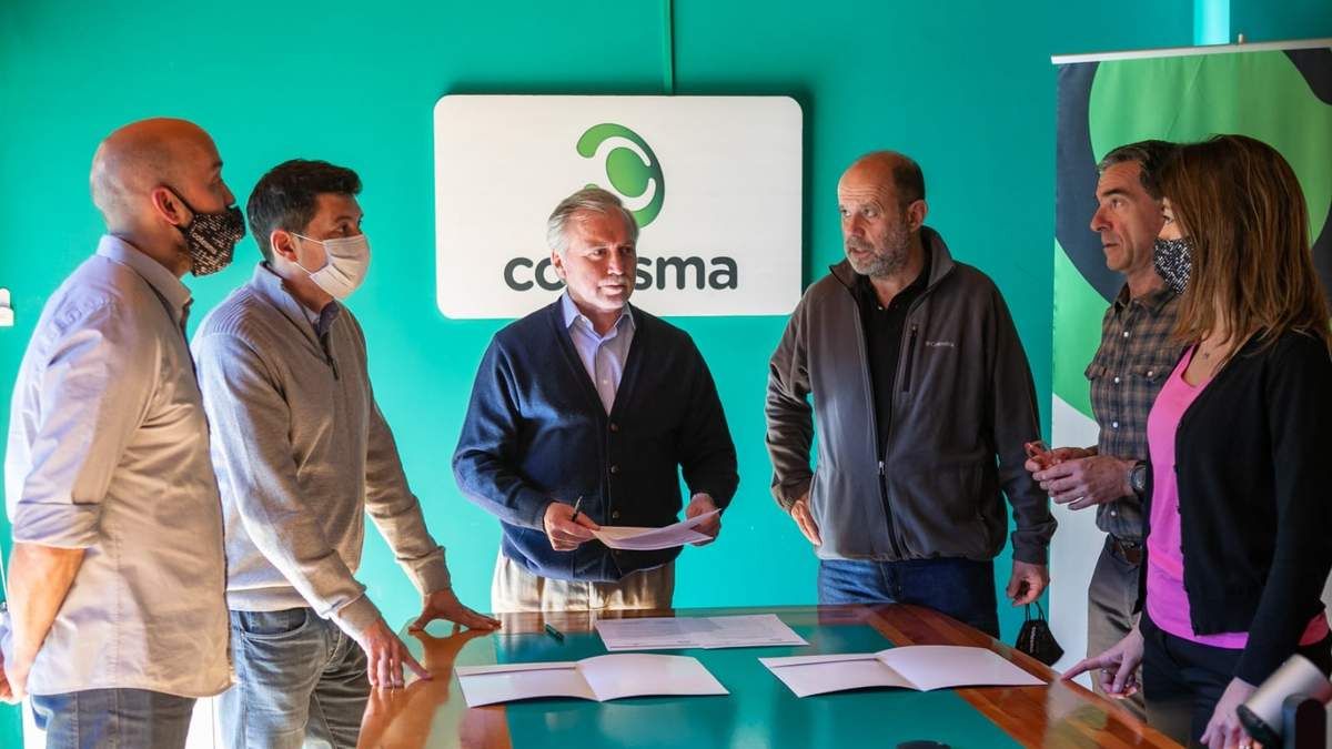 Las autoridades se reunieron en San Martín de los Andes. Fuente: (Twitter)