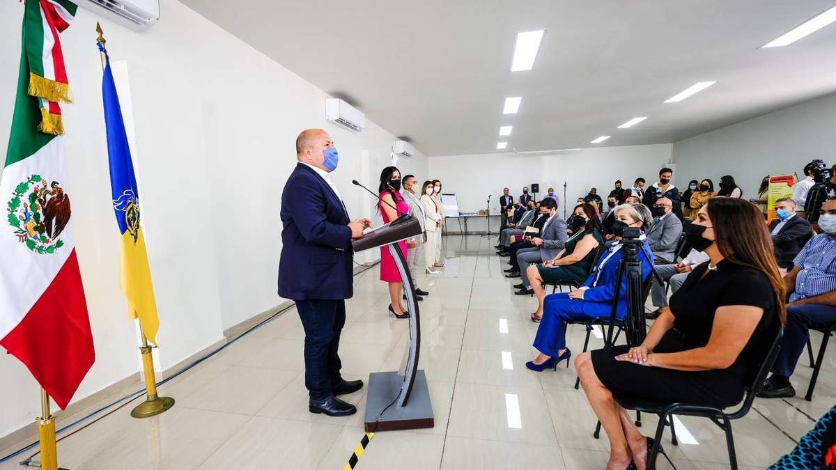 El gobernador de Jalisco en un acto este lunes