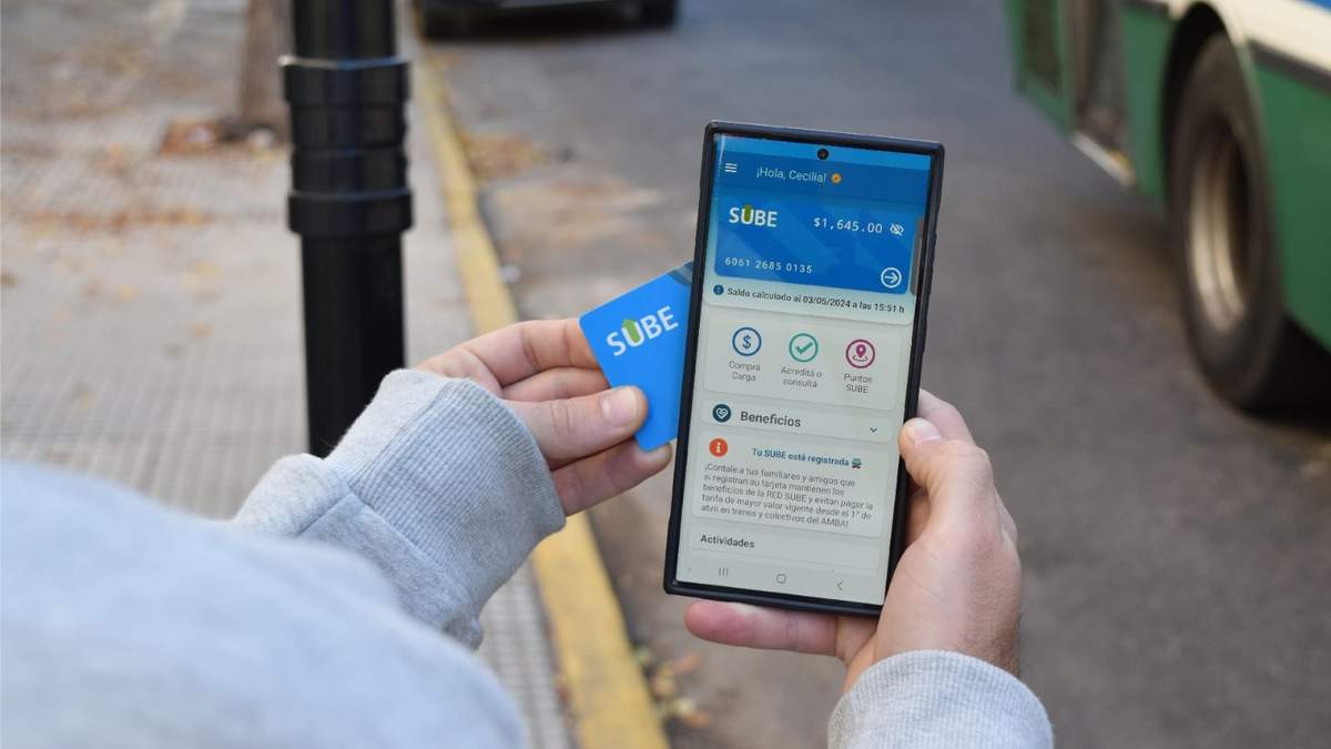 La SUBE Digital para abonar el pasaje de forma virtual.  Fuente: (X)