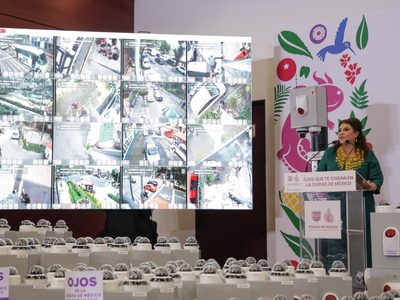 Instalan más de 30 mil cámaras de videovigilancia en la Ciudad de México
