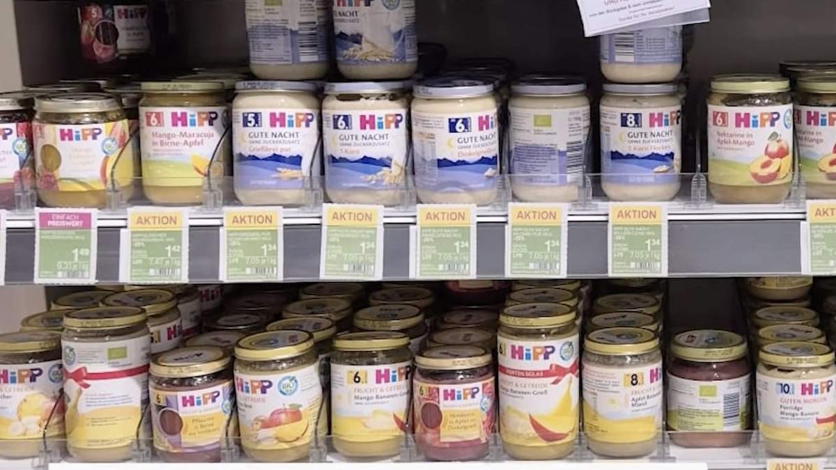 Los frascos fueron hallados en estanterías de supermercados de Europa central
