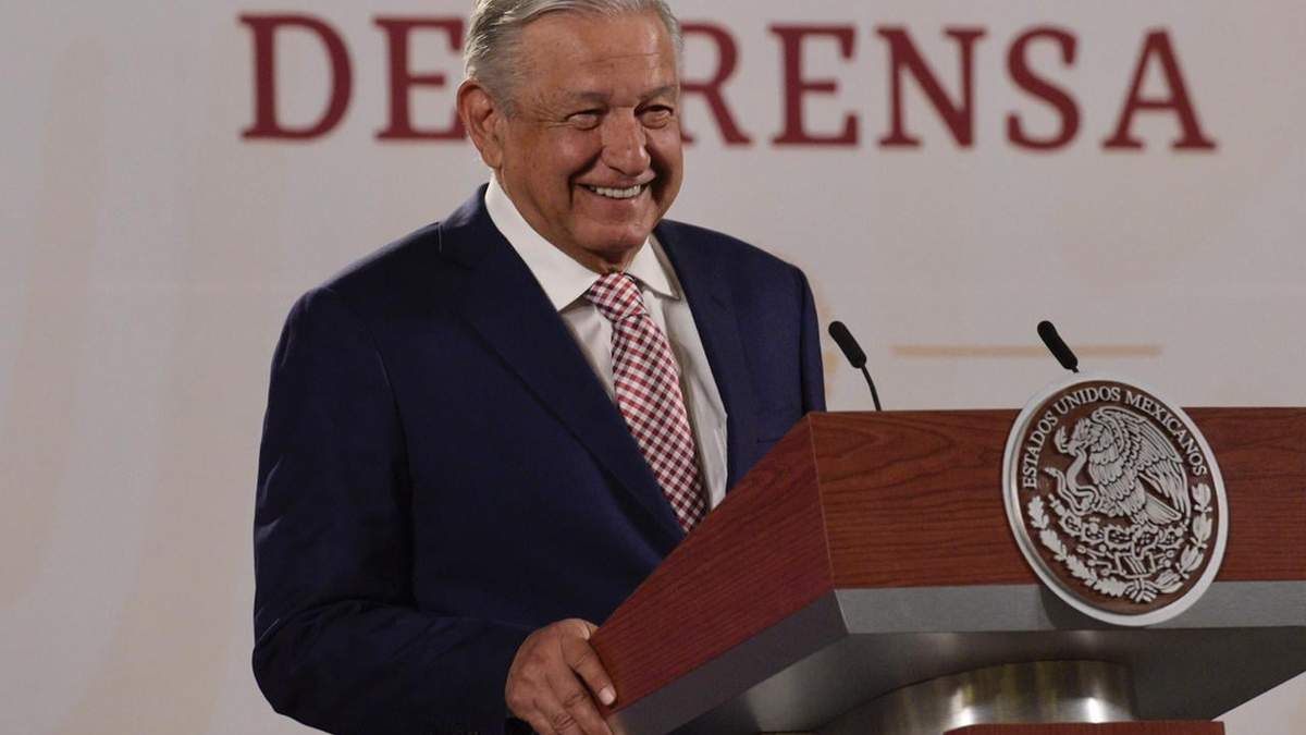 El mandatario durante la conferencia de prensa de este lunes en Palacio Nacional