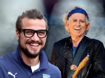 Como un Rolling Stone: el encuentro de Daniel Osvaldo con Keith Richards y su particular regalo