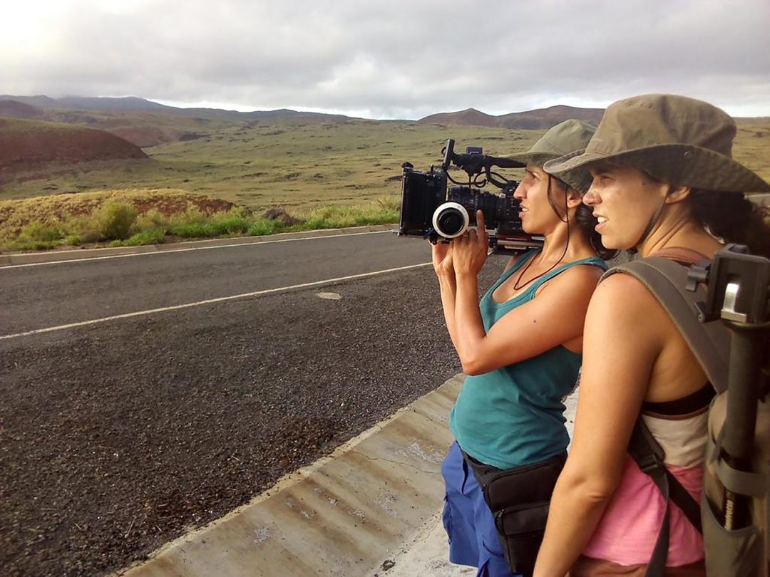 La horas de la filmación. Foto Mandarina Cine