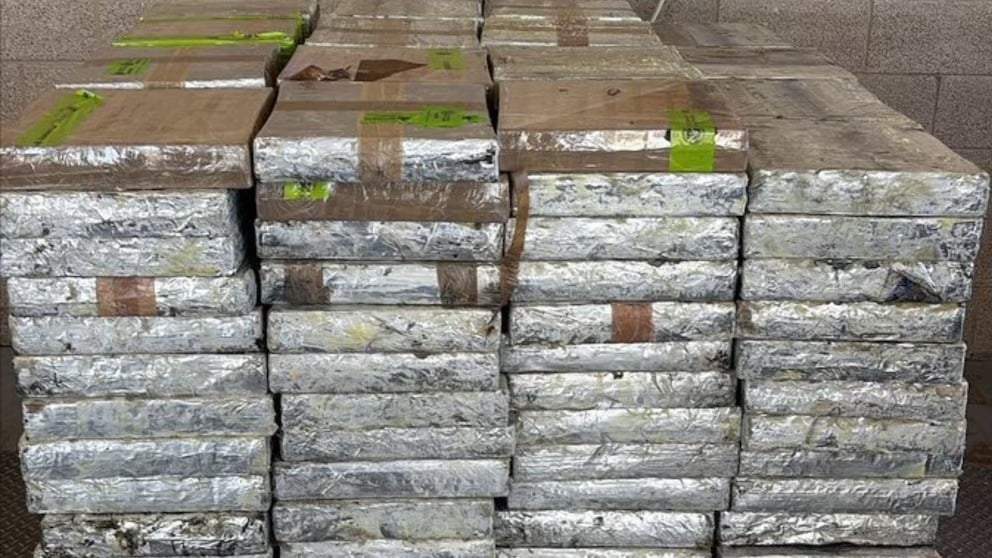 Decomisan carga de metanfetaminas escondida entre pepinos y chile morrón; valía 14 mdd