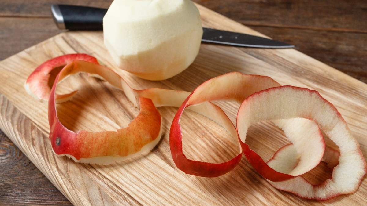 Cáscara de manzana. Fuente: (Instagram)