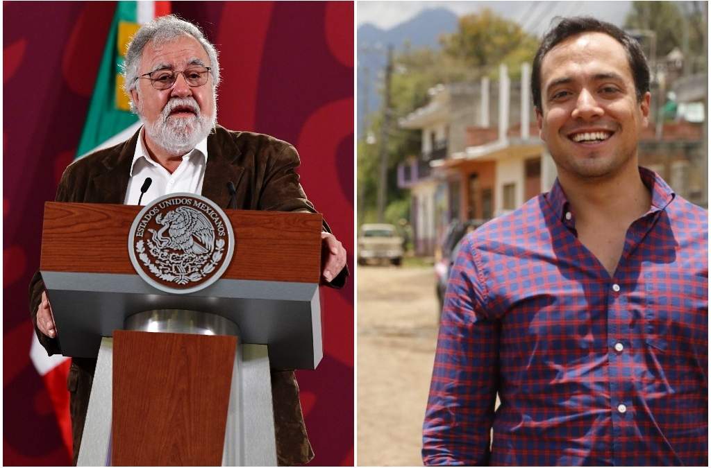 Alejandro Encinas y su hijo Alejandro Encinas Nájera, ambos funcionarios en el gobierno federal