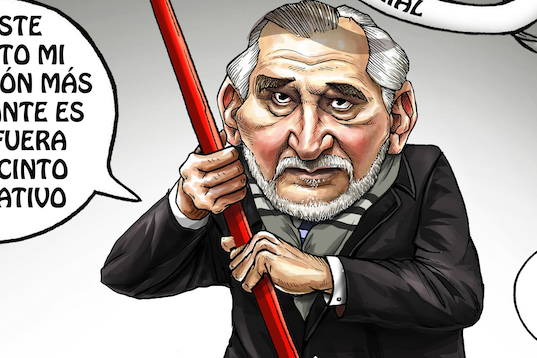 Vista previa de "Se barre a domicilio", cartón de José Antonio Rodríguez