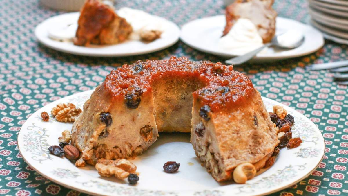 Budín de pan. Fuente: (Instagram)
