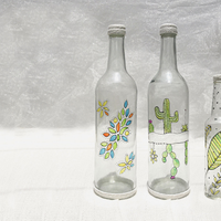 Si tenés botellas de vidrio en casa, no las tires: creá este hermoso jarrón, súper coqueto para tu living o pieza
