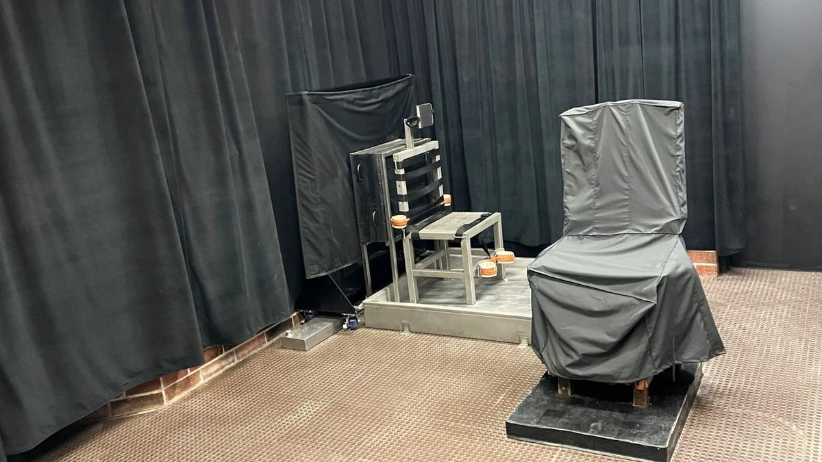 Cámara de la muerte del estado en Columbia, Carolina del Sur, incluyendo la silla eléctrica