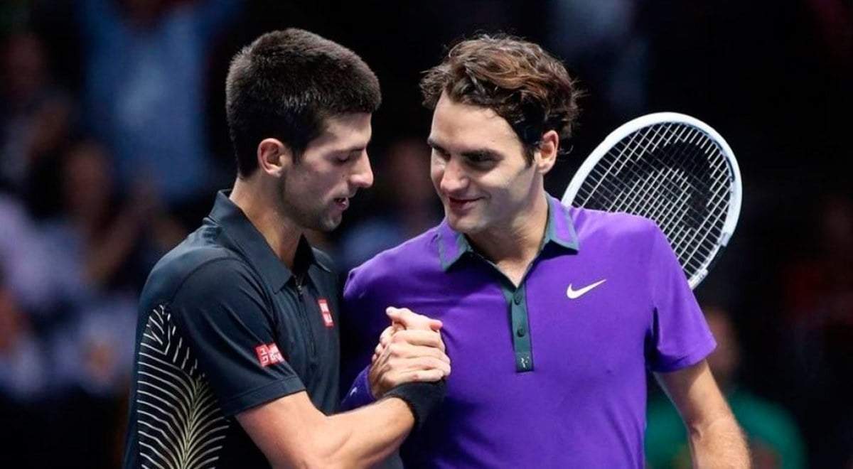 Djokovic y Federer. Fuente (Instagram)