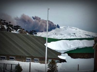 Volcán Copahue: inquietante actividad. Mirá
