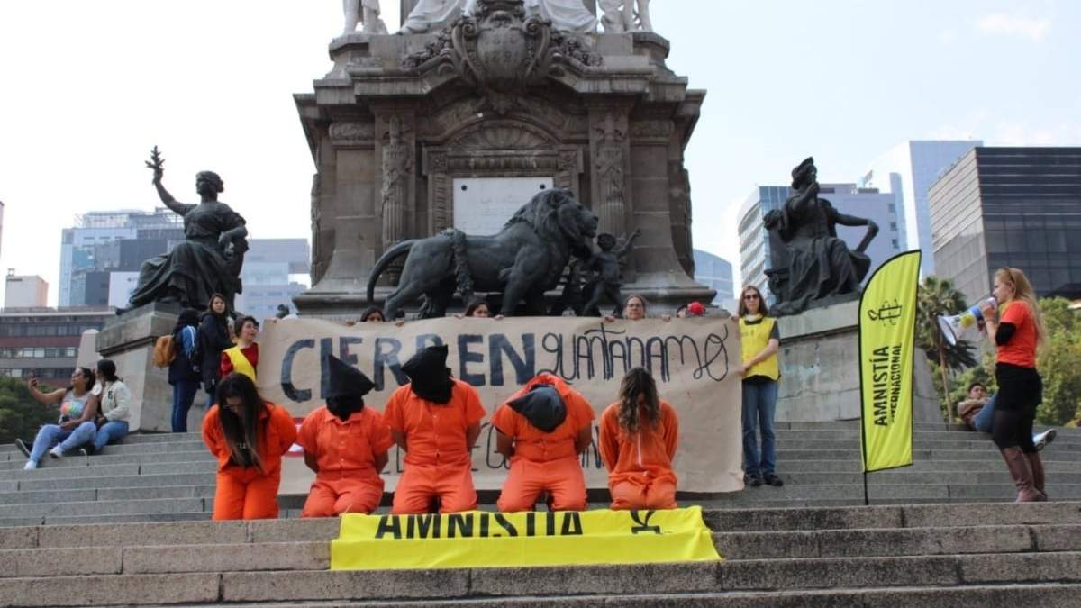 La protesta en el Ángel de la Independencia