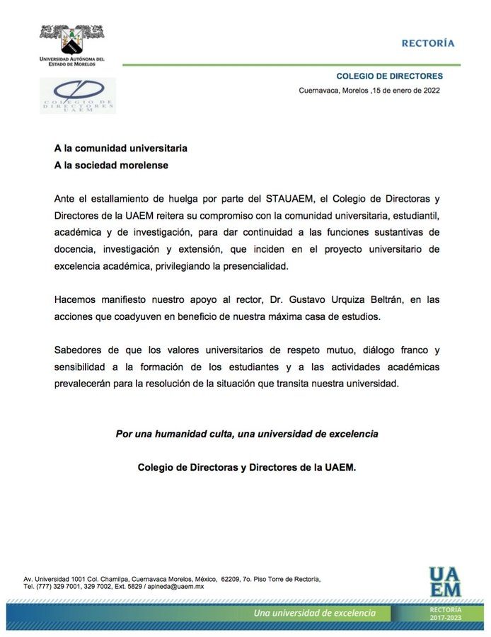 UAEM Huelga alumnos