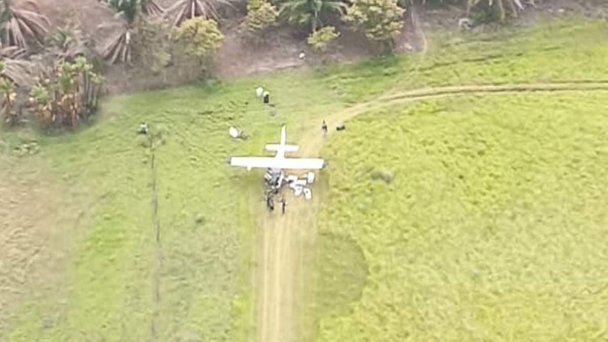 La avioneta incautada