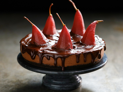 Tarta de peras al malbec, cremosa y espectacular: el postre fácil que te va a hacer quedar como chef profesional