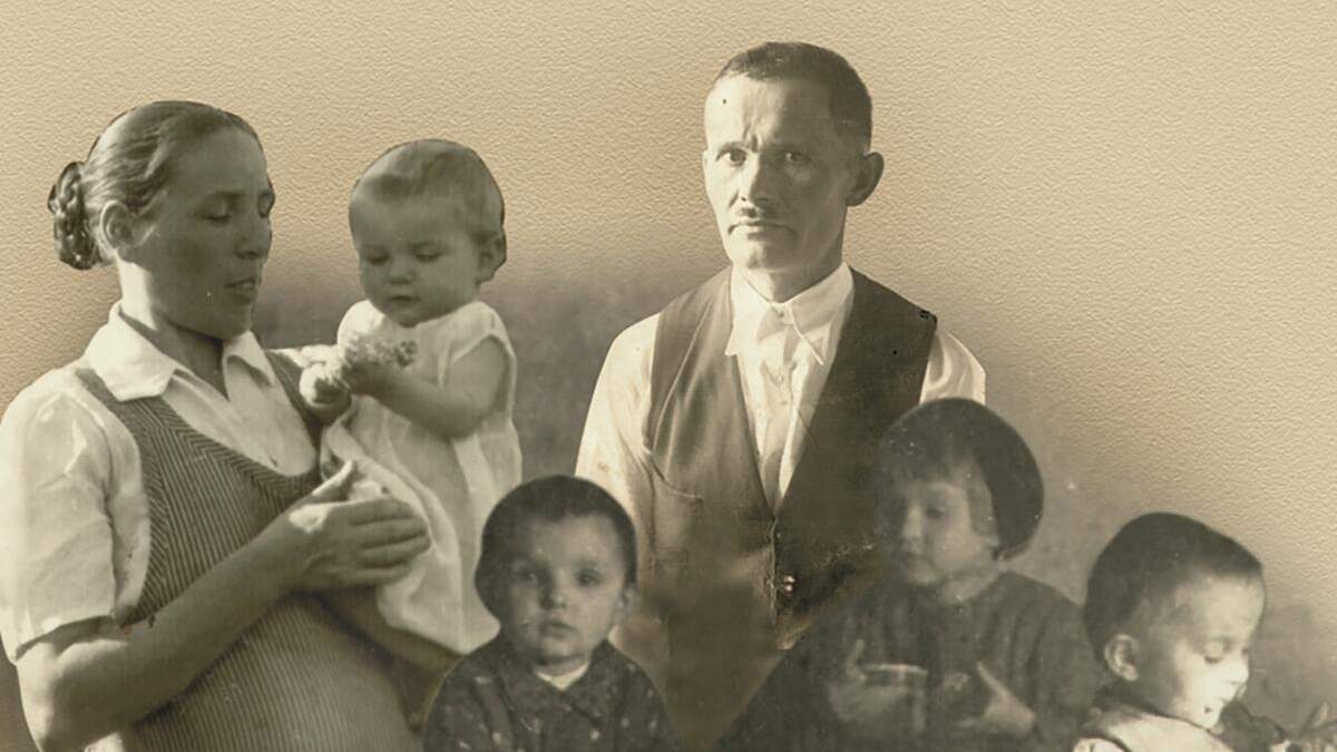 Esta imagen sin fecha muestra al granjero polaco Jozef Ulma junto a su esposa, Wiktoria, que se ve embarazada, y sus seis hijos. Los Ulma y sus hijos fueron asesinados por los nazis en 1944 por tener judíos acogidos durante la II Guerra Mundial. La familia, incluido el bebé del que estaba embarazada Wiktoria, será beatificada en una ceremonia en su localidad natal de Markowa, Polonia