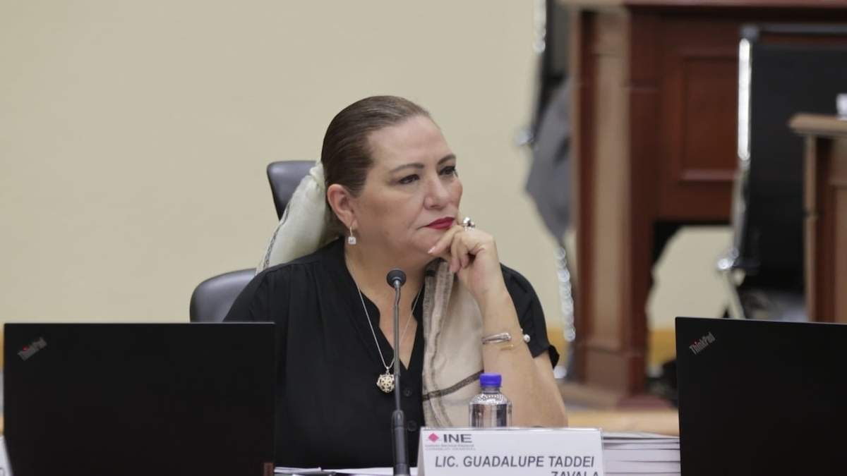 La consejera presidenta Guadalupe Taddei