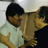 Ricardo Alfonsín se encontró con Evo Morales y le expresó su "solidaridad"