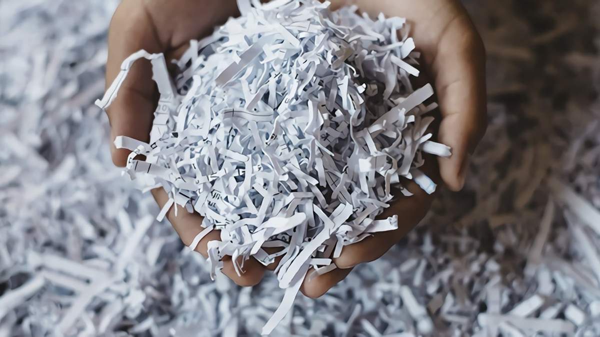 Reciclaje de papel. Fuente: (Twitter)