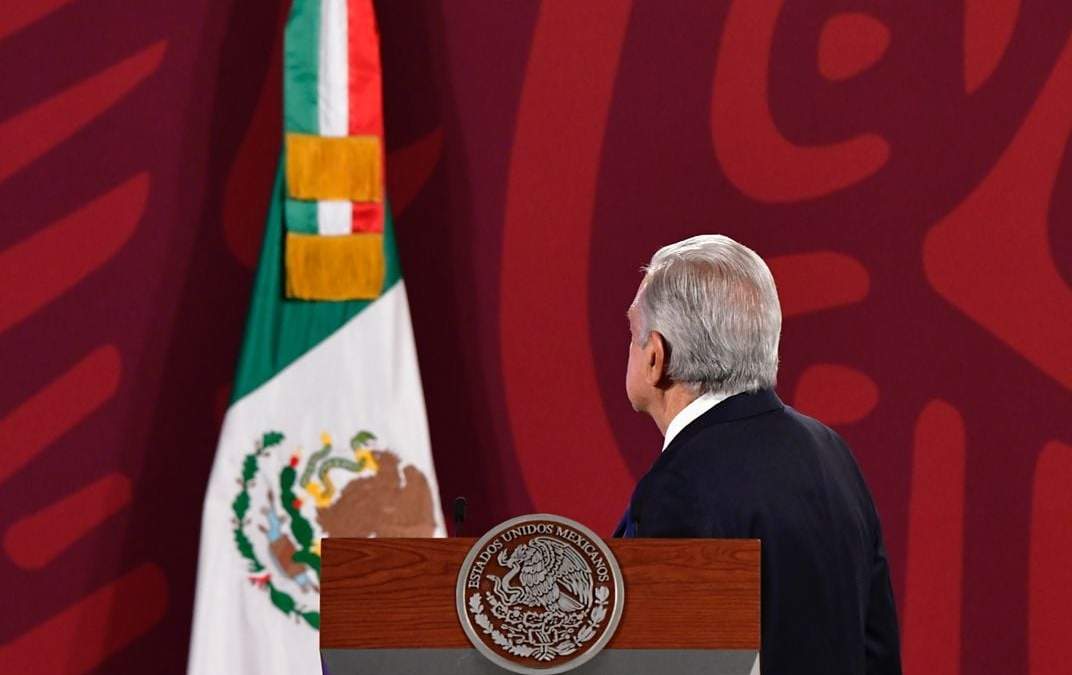 El presidente en la conferencia matutina en Palacio Nacional