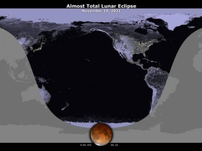 El eclipse lunar parcial más largo en siglos llega con la luna llena