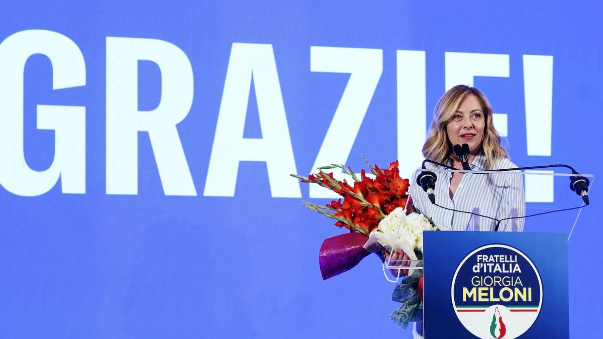 La primera ministra Giorgia Meloni