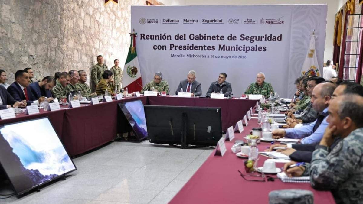 La reunión del Gabinete de Seguridad con alcaldes de Michoacán