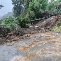 El desmoronamiento en la costa del lago Correntoso había sido alertado en el 2009