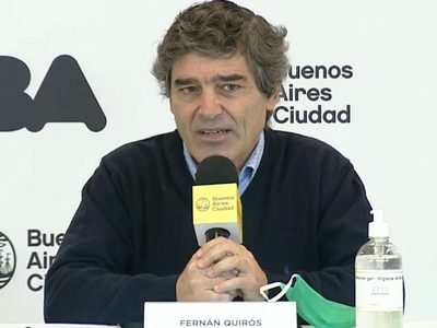 Fernán Quirós aseguró que los contagios en la Ciudad están en descenso