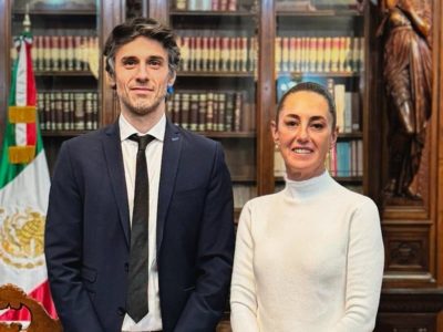 Sheinbaum se reunió en Palacio Nacional con el abogado del expresidente de Perú, Pedro Castillo
