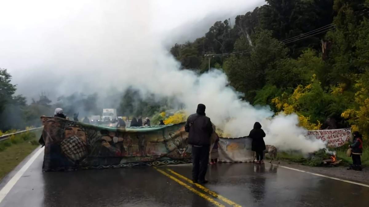Conflicto mapuche. Fuente: (Twitter)