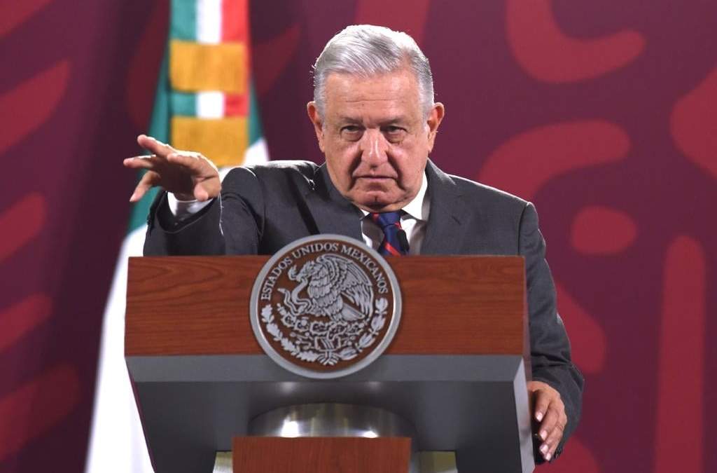 El presidente López Obrador en conferencia