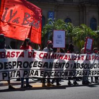 "Vecinos de la recuperación de Guernica" protestan en exigencia de "tierras para vivir"