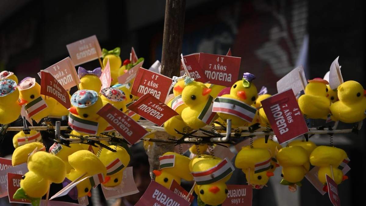 El Zócalo durante el mitin
