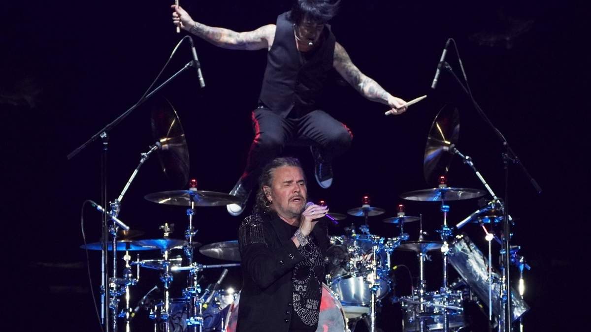 El cantante Fher Olvera, la noche del sábado en el Foro Sol