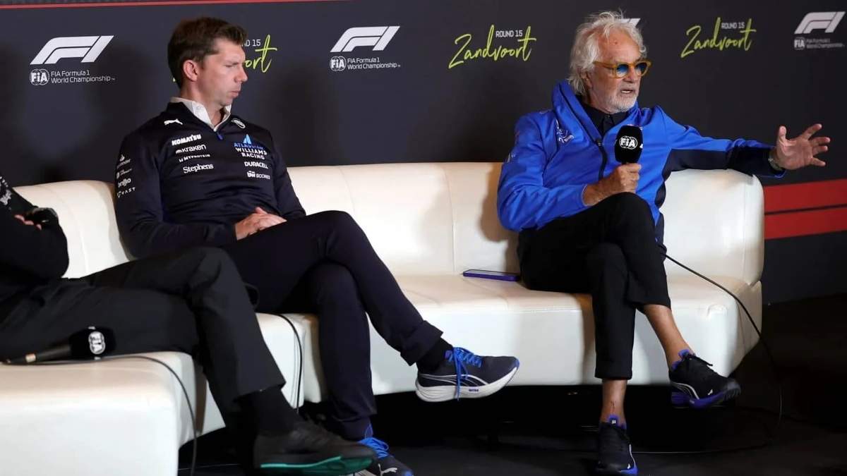 James Vowles y Flavio Briatore Fuente: (X)