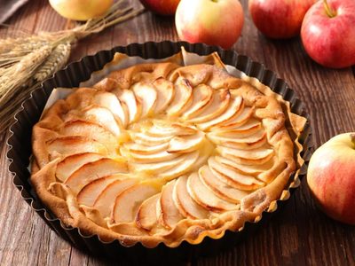 Con 1 manzana y 8 cucharadas de harina, prepará esta deliciosa tarta para acompañar los mates de la tarde