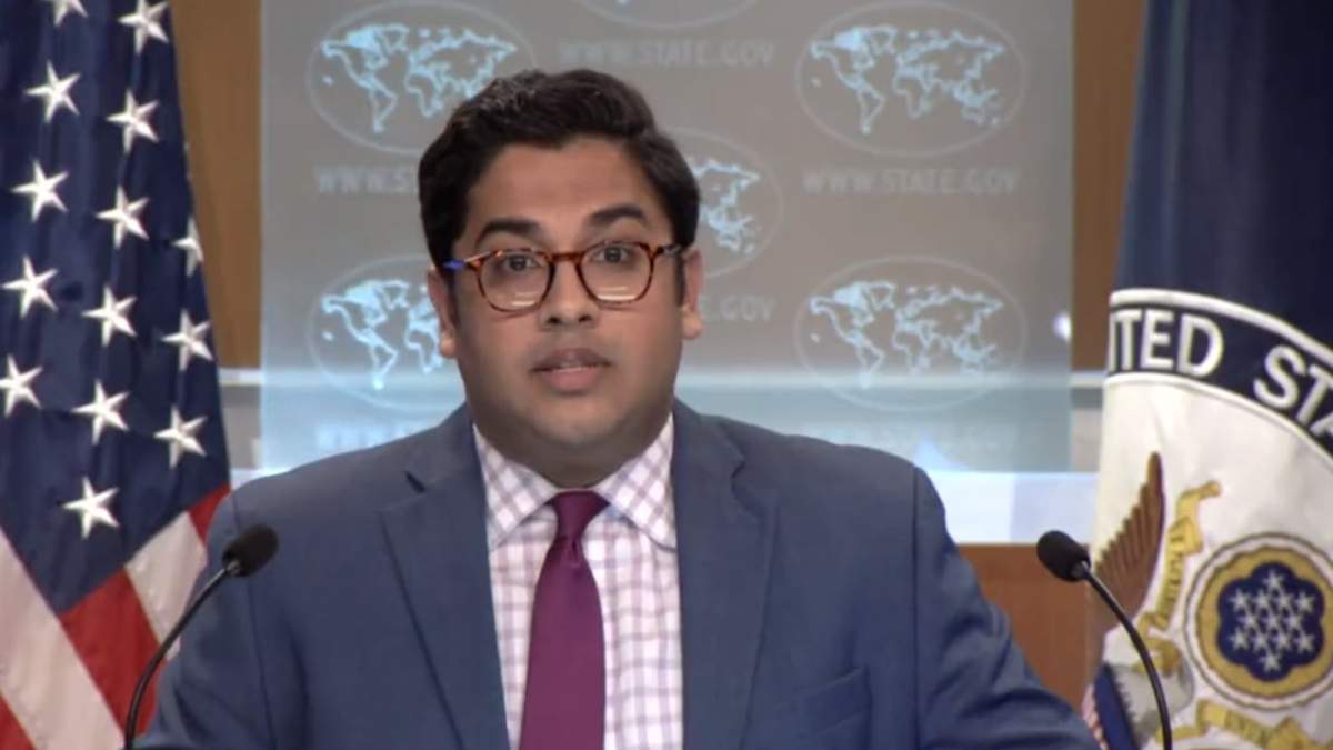 Vedant Patel, portavoz del Departamento de Estado de EU