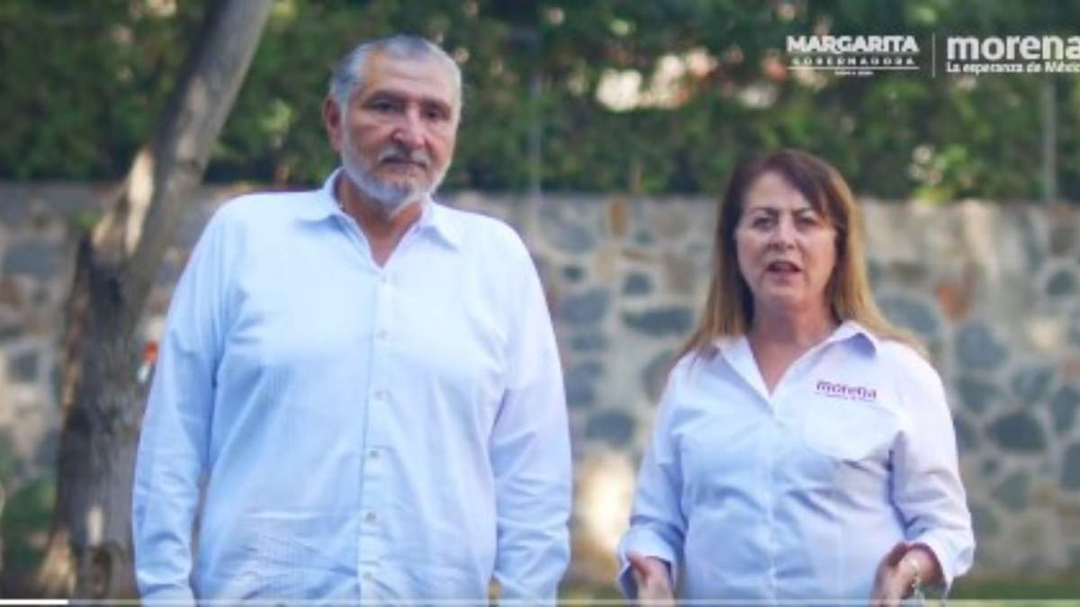Adán Augusto López Hernández, exgobernador de Tabasco, y Margarita González Saravia